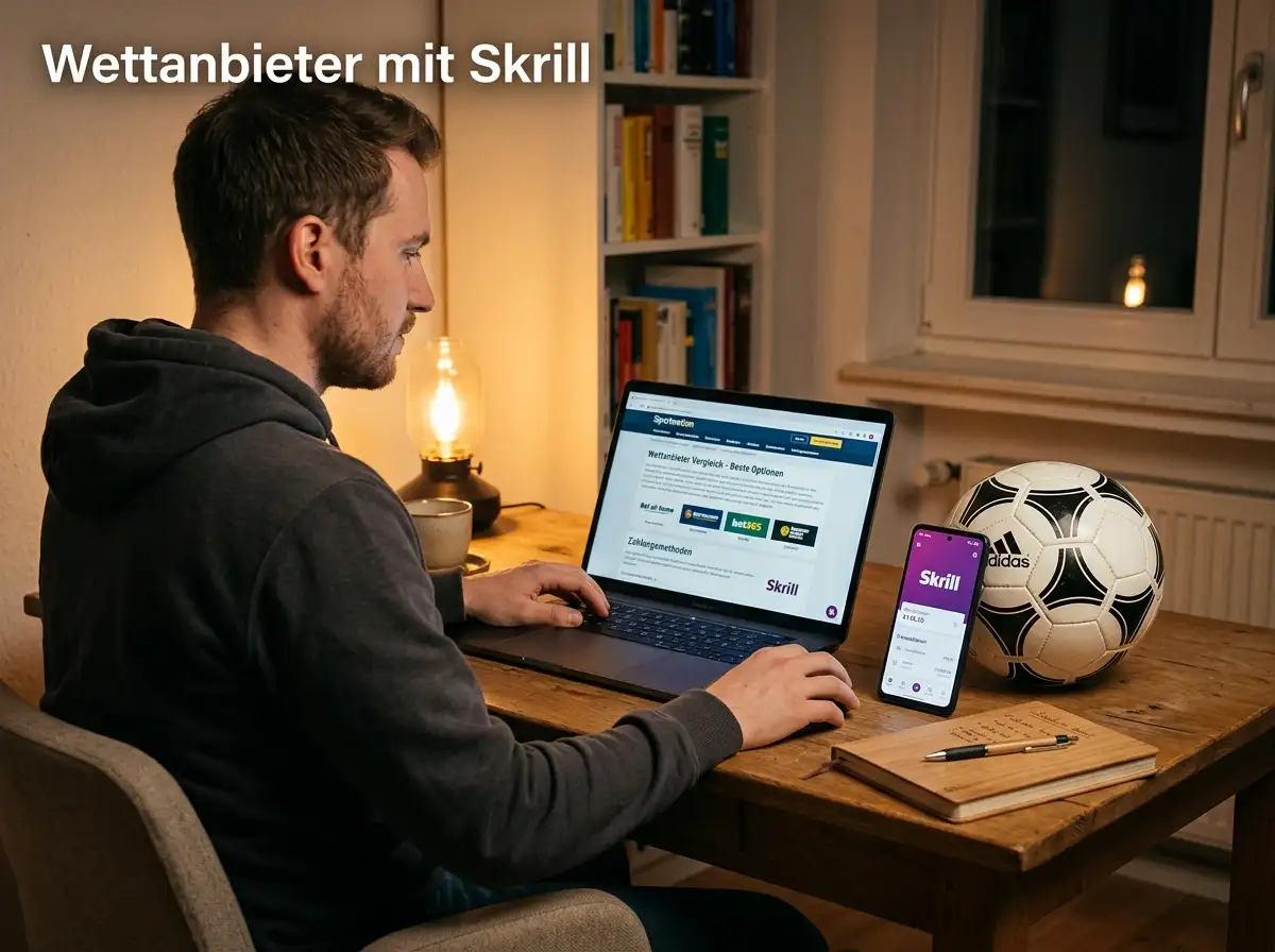Wettanbieter mit Skrill — Top-Buchmacher im Vergleich 2026